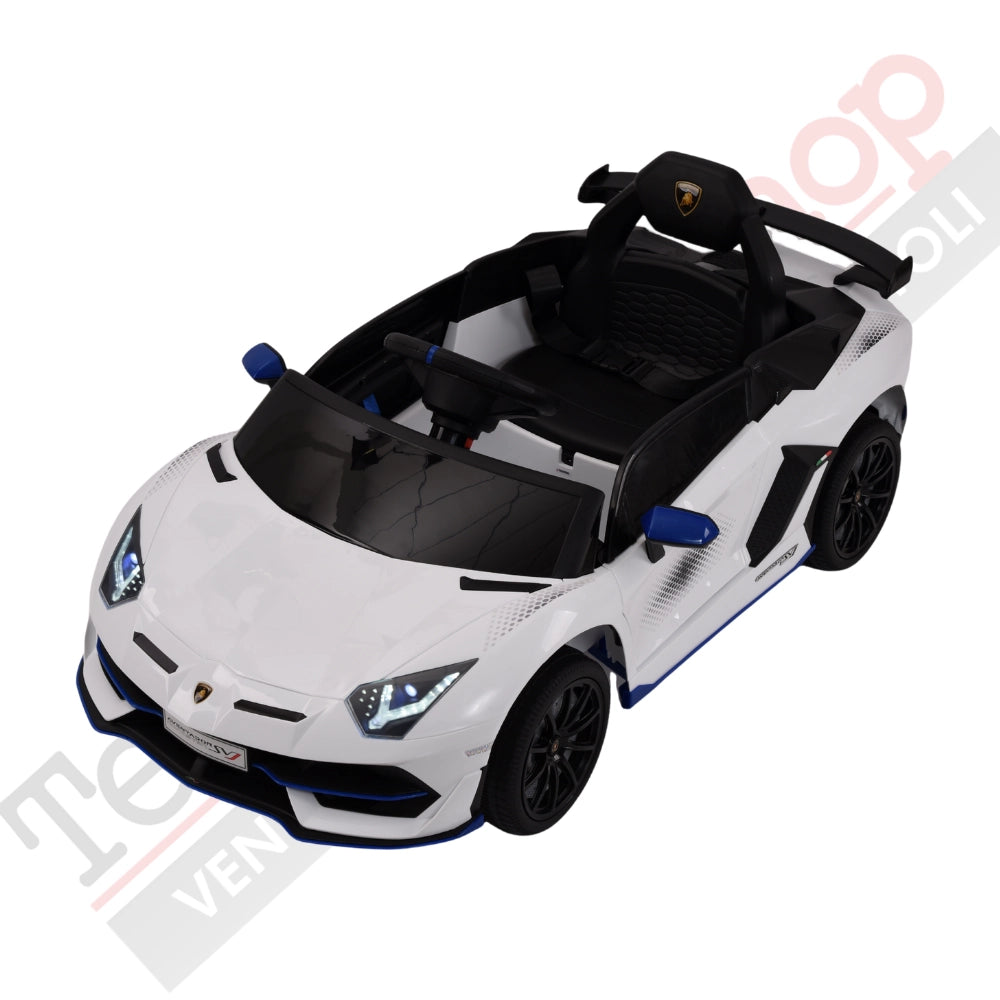 Tecnobike Shop - Auto Elettrica Per Bambini Lamborghini Svj Small 12V-Bianco