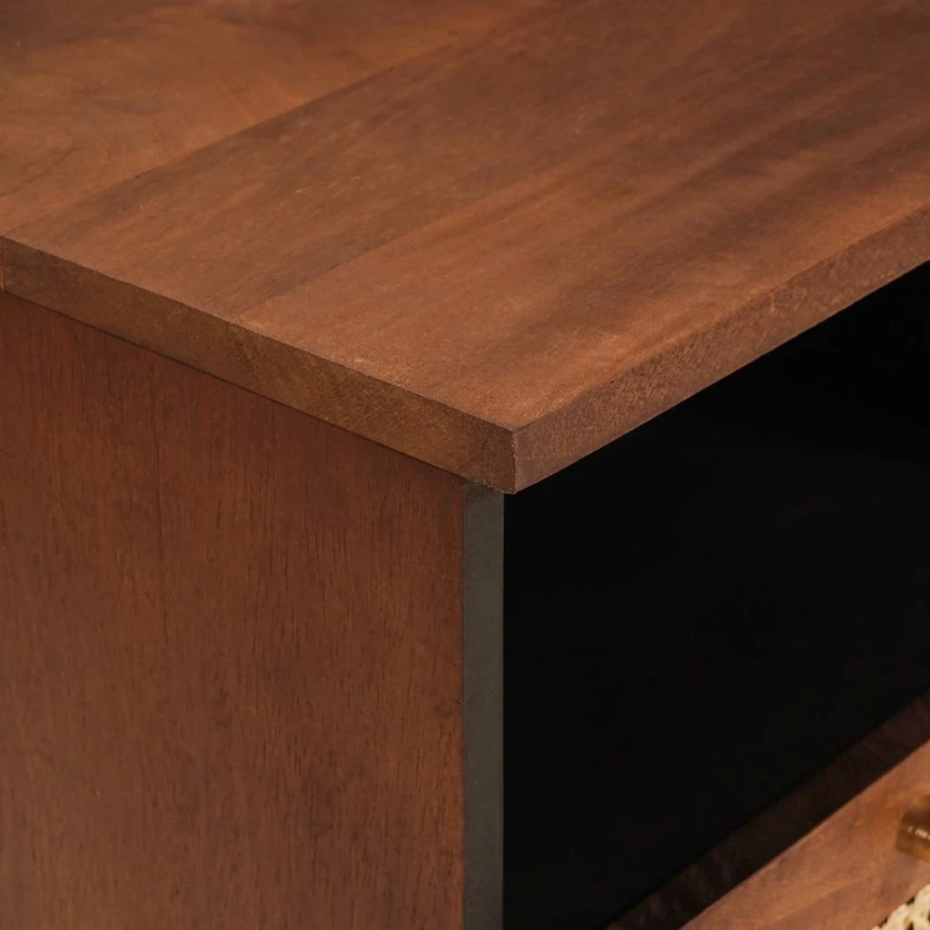 Mobile TV-Credenza per TV Marrone 70 x 33,5 x 46 cm Legno di mango massello 848426