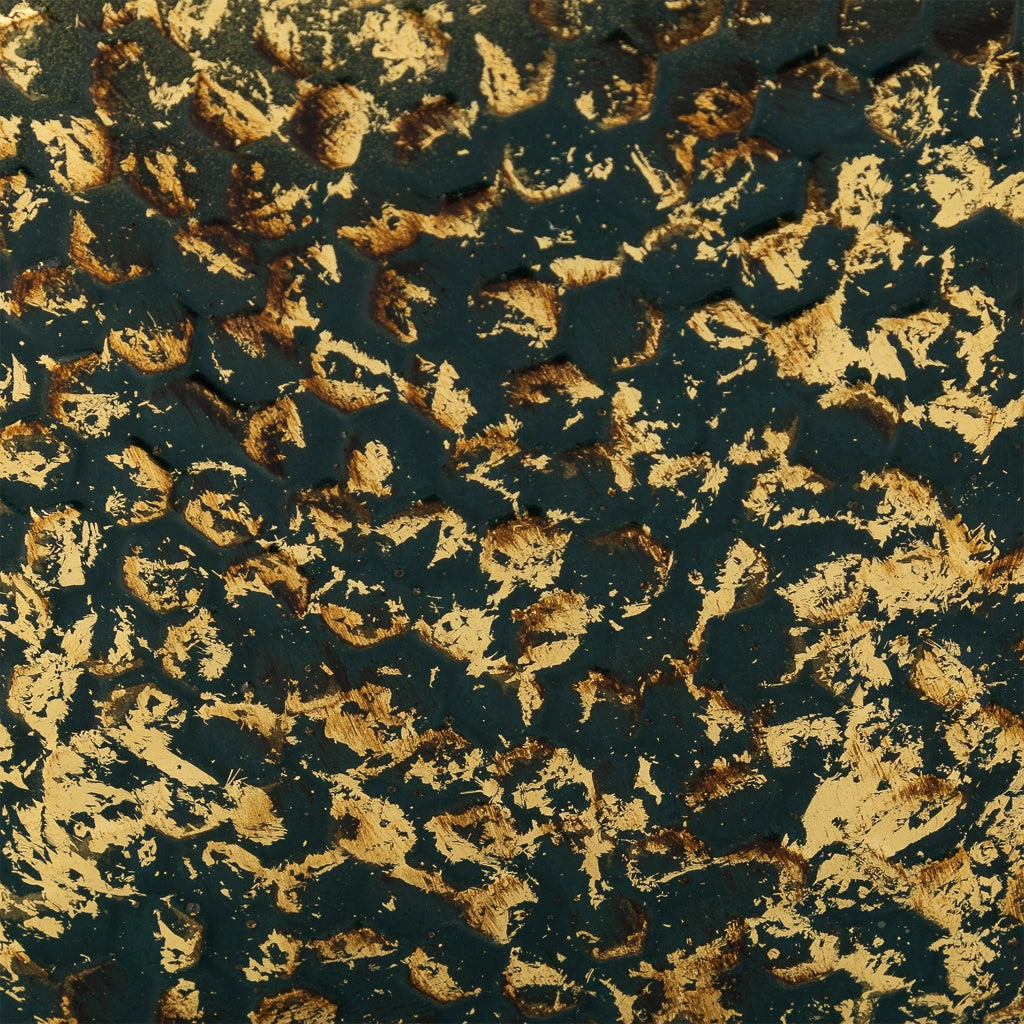 Fioriera in metallo blu 27x27x25h