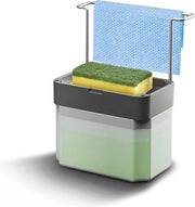 Dispensatore di sapone, grigio, 17x12x22 cm