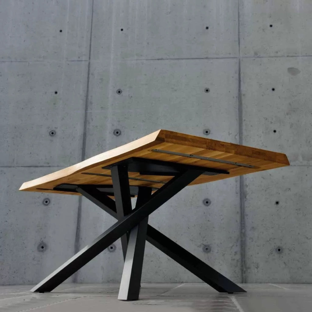 Tavolo big table fisso in rovere massello nodato spessore 6 cm. misura l.180 p.90 h.76 (1647) - Mobili 2G