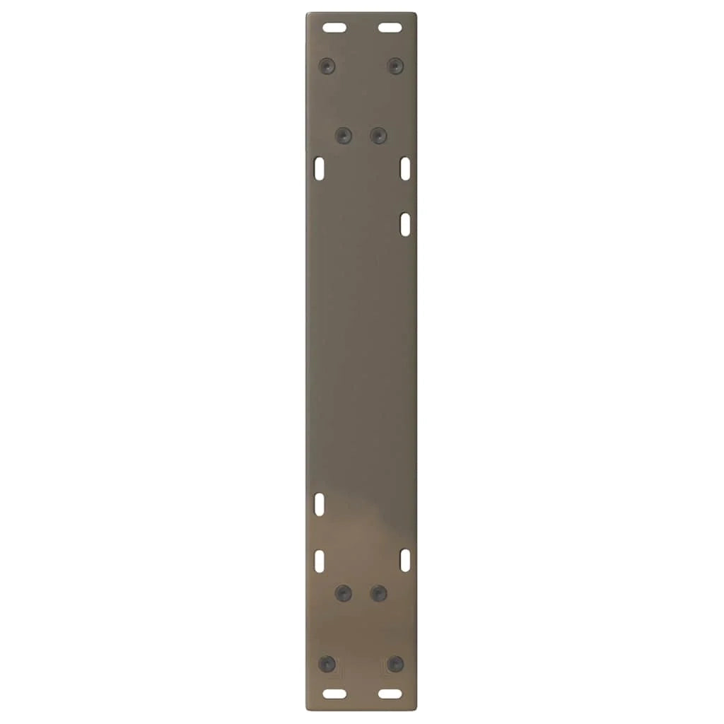 Set di 2 gambe regolabili per tavolo da pranzo 60 x 73 cm design moderno acciaio naturale 02_0057009