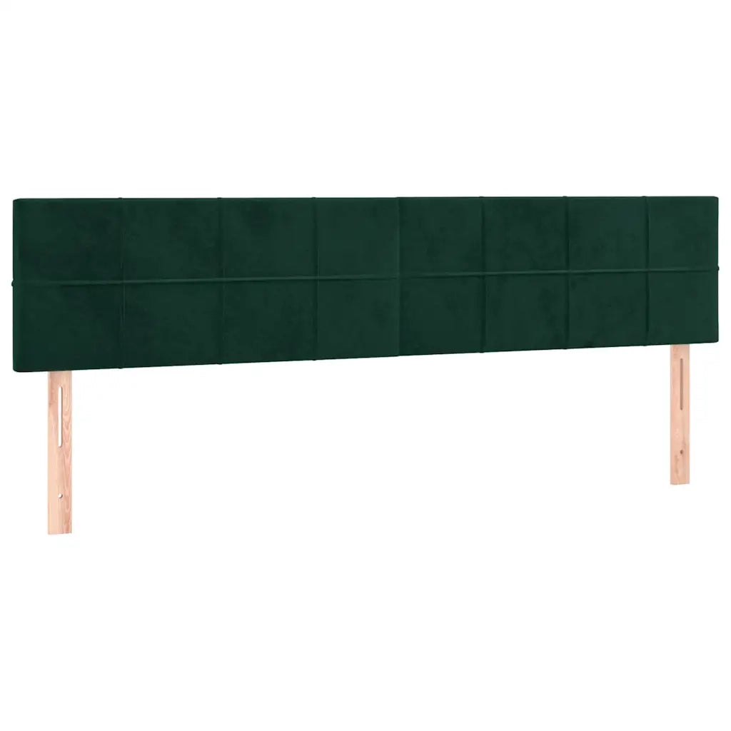 Giroletto a Molle con Materasso Verde Scuro 120x190 cm Velluto