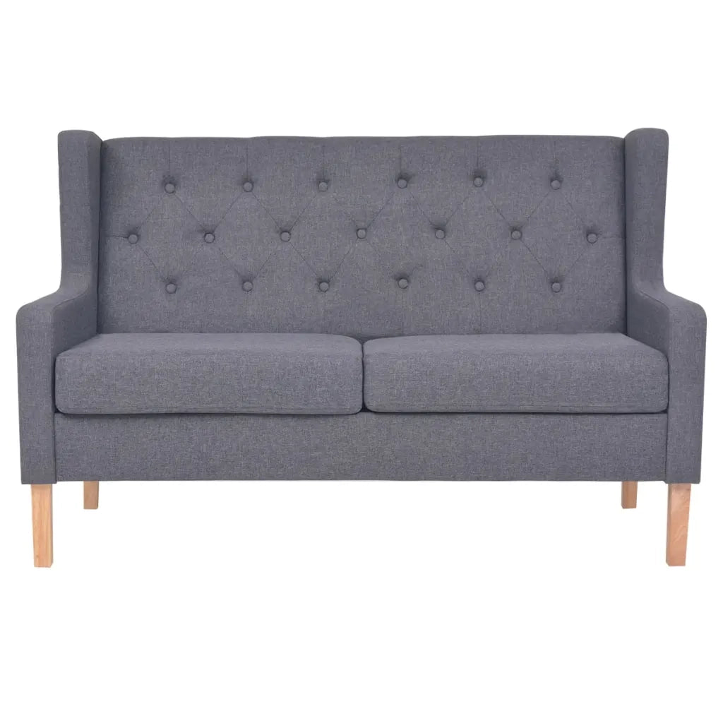 Divano a 2 Posti in Stoffa Grigio cod mxl 11711