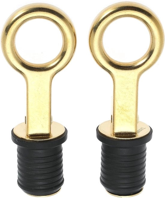 Due pezzi di stopperia di scarico per auto con maniglione, stopperia di scarico in gomma con maniglione, stopperia di scarico a vite per auto, accessori di scarico - Koper 25mm