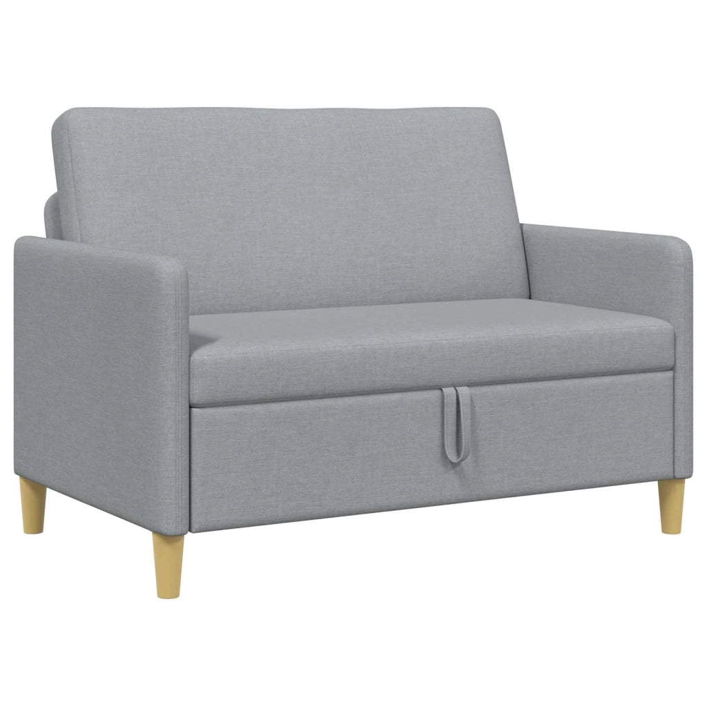 Divano con Storage Grigio Chiaro 122 x 78 x 87 cm Poliestere 42036891