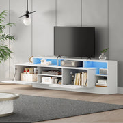 Mobile porta TV bianco 190 cm con luci LED