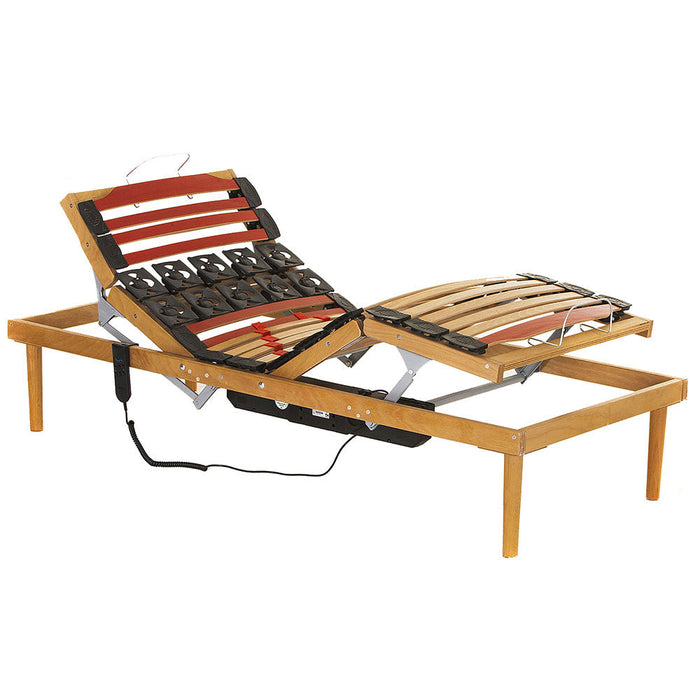 Rete ATP Motorizzata a Doghe 80x190 cm in Faggio Naturale 38 mm Dormidea Crio