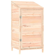 Casetta da giardino 55 x 52 x 112 cm in legno massello di abete marrone 02_0044047