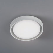 Alu Lampada da Parete e Soffitto a LED 25W Rotonda 27 cm in Alluminio Bianco Opaco Diffusore in Policarbonato Satinato Grado di Protezione IP54