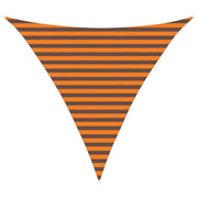 Vela Parasole | Telo Ombra | Vela da ombra solare Arancione e Marrone 3 x 3 x 3 m