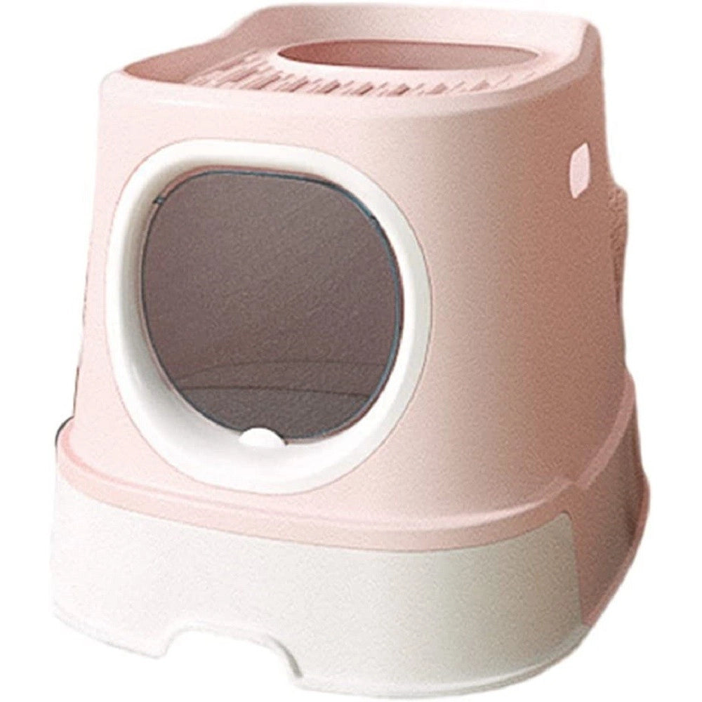 Trade Shop - Lettiera Per Gatti Toilette Estraibile Cassetto Paletta Antispruzzo Sportello -