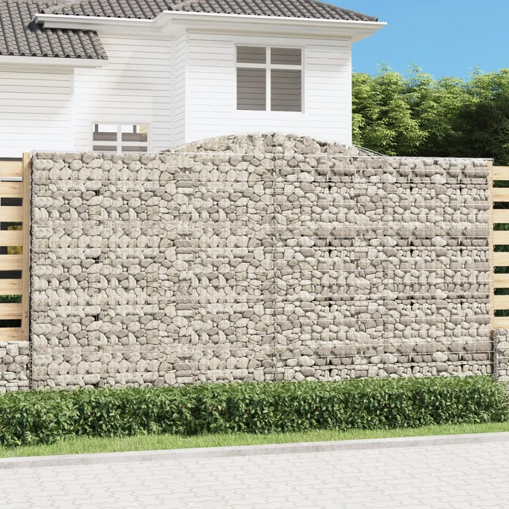 Cesti Gabbioni ad Arco 8 pz 400x50x220/240 cm Ferro Zincatocod mxl 76200