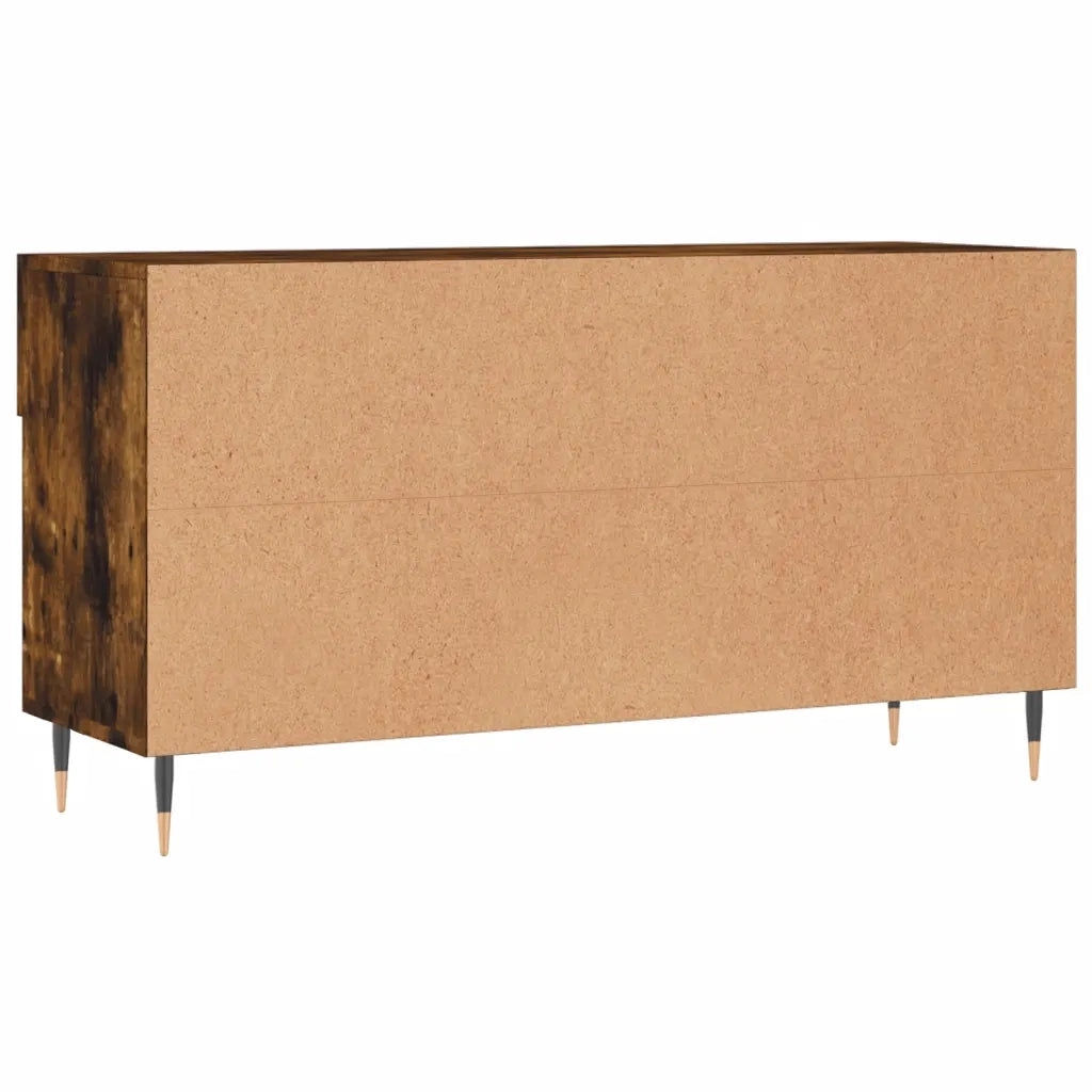 Panca Porta Scarpe | Scarpiera | Mobile per scarpe Rovere Fumo 102x35x55 cm Legno Multistrato