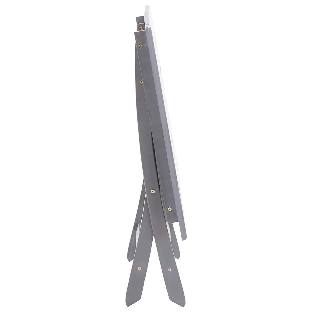 Set da Pranzo per Giardino 5 pz Legno Massello di Acacia Grigio 278921