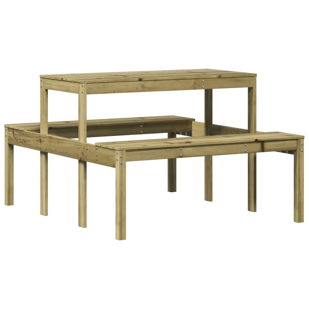 Tavolo da Picnic 110x134x75 cm in Legno Impregnato di Pino 832561