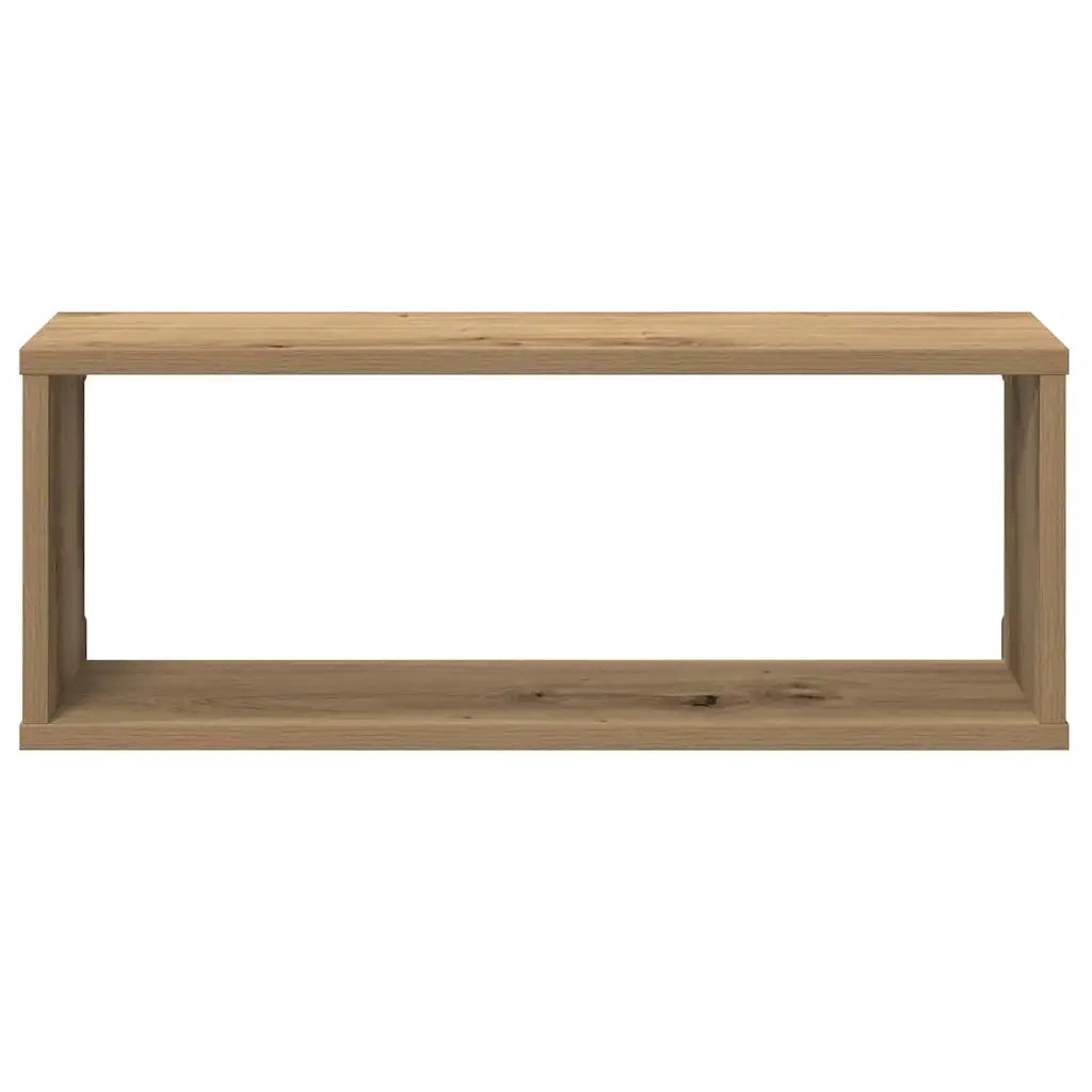 2 pz Mensole Parete | Mensola sospesa a Cubo Artigianale 30x15x30 cm Truciolato