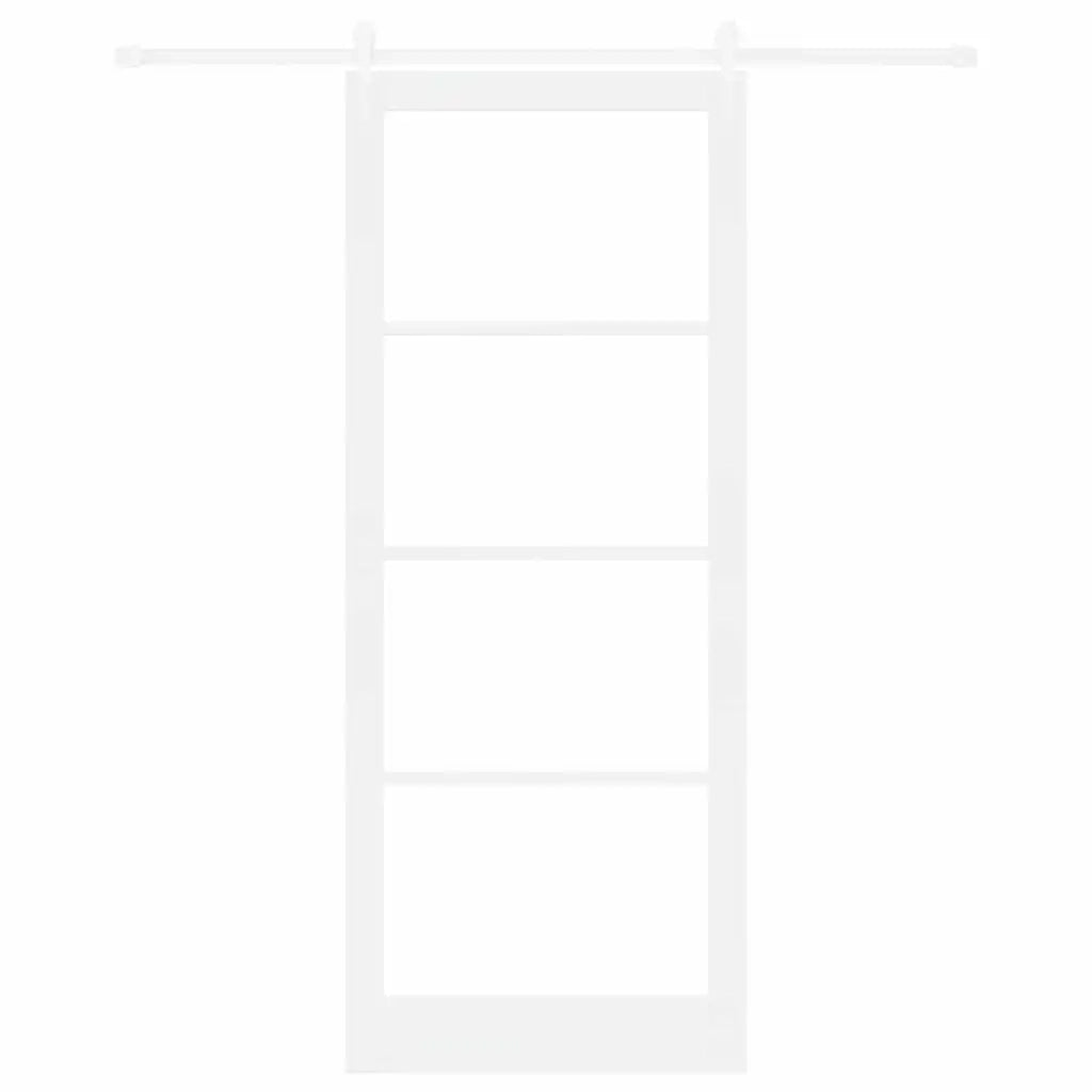 Porta Scorrevole Bianco 93 x 232 cm Legno e metallo 3332432