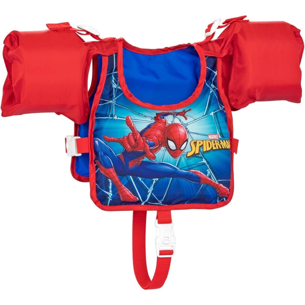 Trade Shop - Giubbetto Giubbotto Braccioli Spiderman Bambini 3-6 Anni Galleggiante Salvagente 98795 -