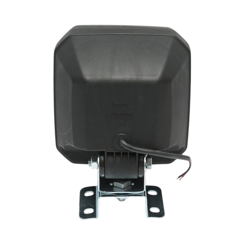 Lampada, faretto da lavoro quadrato 12V con supporto orientabile 135x135x105mm Breckner Germany
