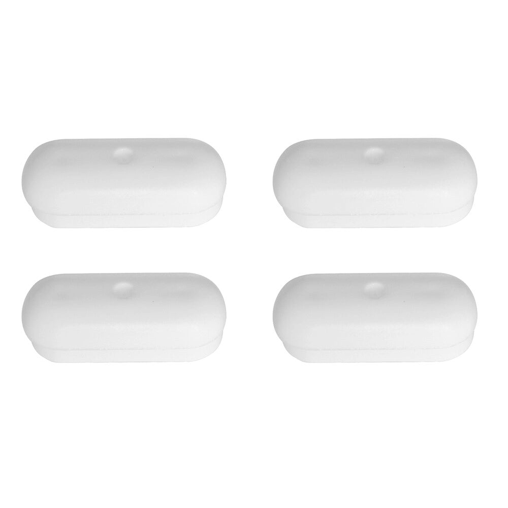 Paracolpi wc ad incastro rettangolari 48x18 mm in plastica 4 pezzi