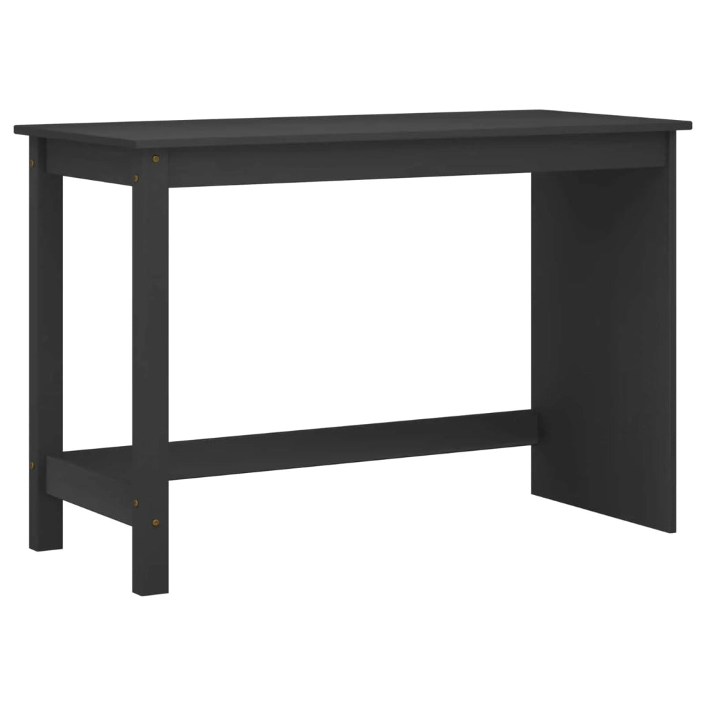 Set scrivania e mobiletto su ruote MOSS 2 pz Nero 3438793