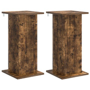 Supporto per piante | Sostegno per piante 2 pz Rovere Fumo 30,5 x 30 x 60,5 cm