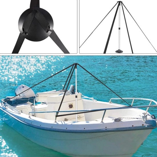 Supporto di carenaggio per barche - 3 pezzi - Supporto di carenaggio in alluminio ABS regolabile 57-137 cm per imbarcazioni da diporto, pesca e vela