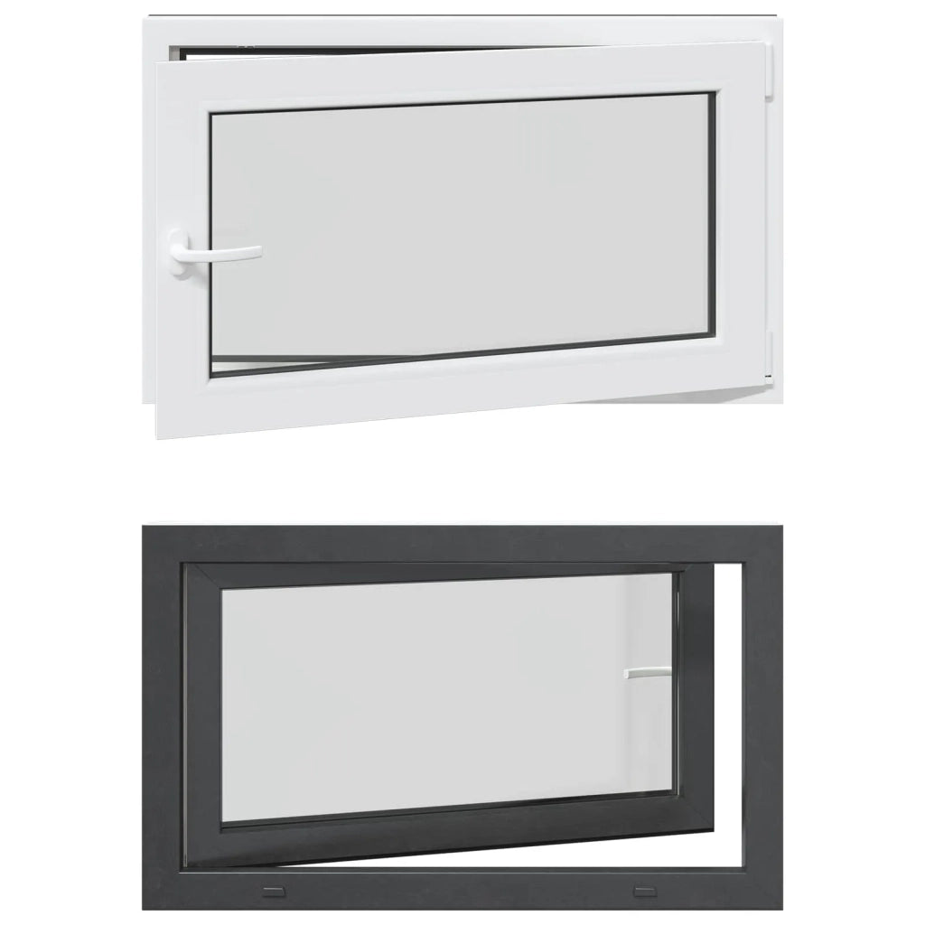 Finestra per Soffitta RISOR 100 x 70 cm PVC e Vetro Antracite CFW9808030