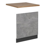 Pannello frontale R-Line Calcestruzzo/Antracite 60 cm, PL Rovere Vicco