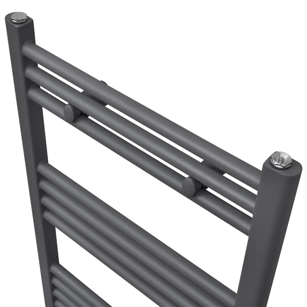Portasciugamano Radiatore Riscaldamento Centrale Dritto 600x1160 mm Grigio  cod mxl 76462