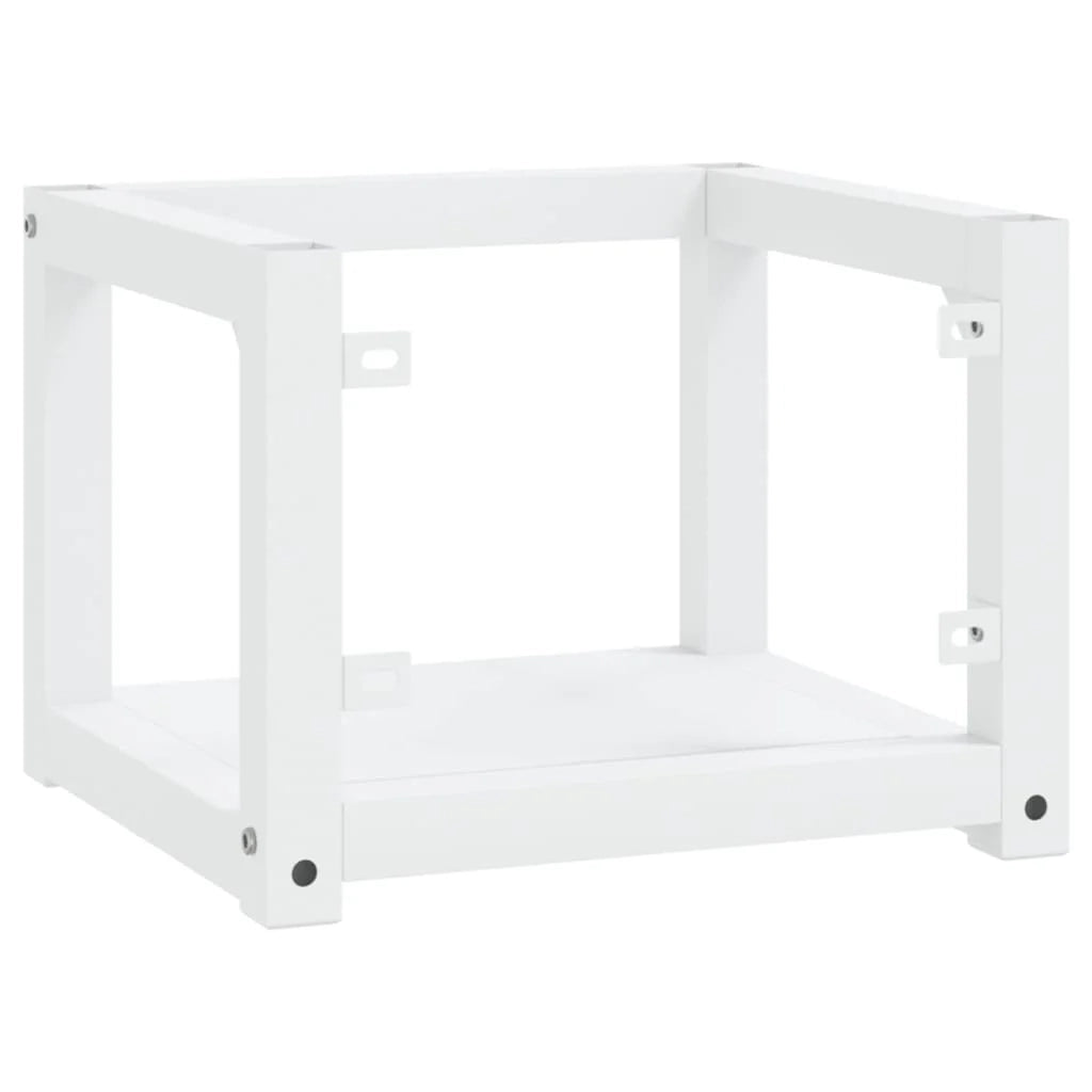 Struttura lavabo bagno sospeso 40x38x31 cm ferro bianco 02_0006756