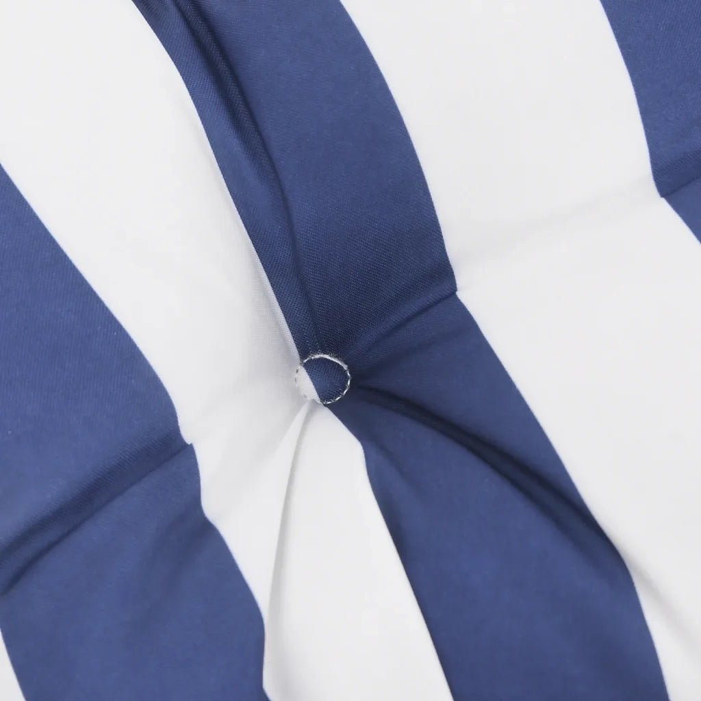 Cuscini per Sedia 6 pz | Cuscini per sedie Bianco e Blu 50x50x7 cm Tessuto Oxford