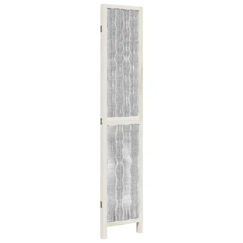 Divisorio Ambienti | Divider per stanze | Paravento 3Pannelli Bianco Legno Massello di Paulownia