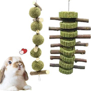 Stecchi da masticazione in legno di melo naturale per coniglio, cavia, gerbile, ratti, pappagallo, chinchilla e altri animali da compagnia.