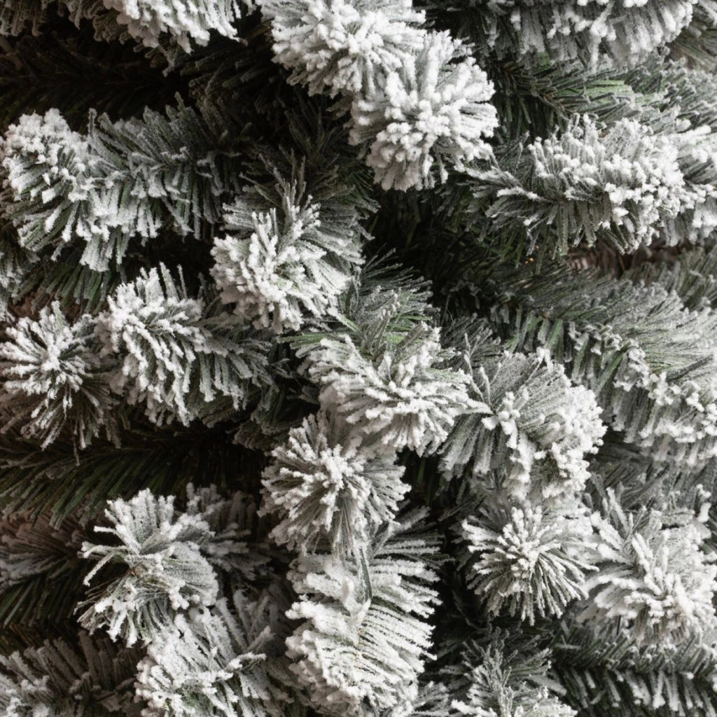 Albero di Natale Charlton Pilar verde innevato 362 rami  215x56 cm