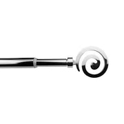BASTONE METALLO D 12/9  70/120CM SPIRALE CROMO- 6,0 pz