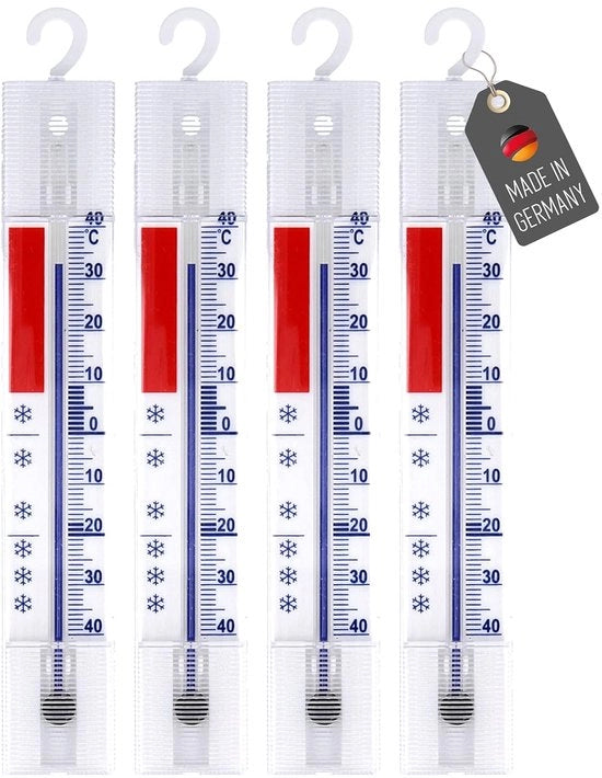 4 set di termometri per frigorifero - termometro analogico per congelatore e frigorifero