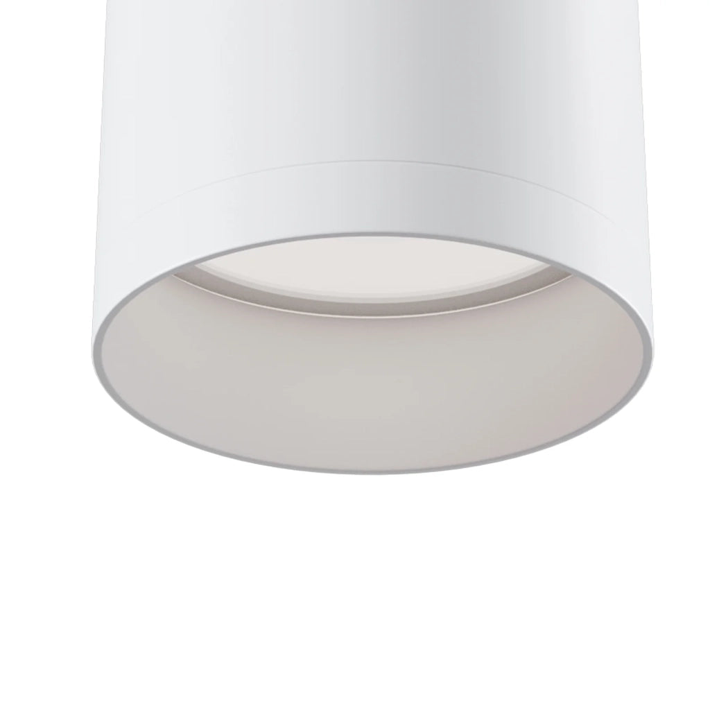 Maytoni Lampada da soffitto moderna Focus 1 luce GU10 bianco metallo