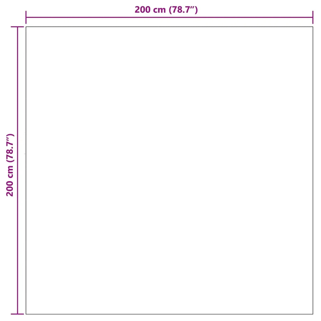Tappeti per area Quadrato GALATI Grigio 200 x 200 cm Poliestere 42022825