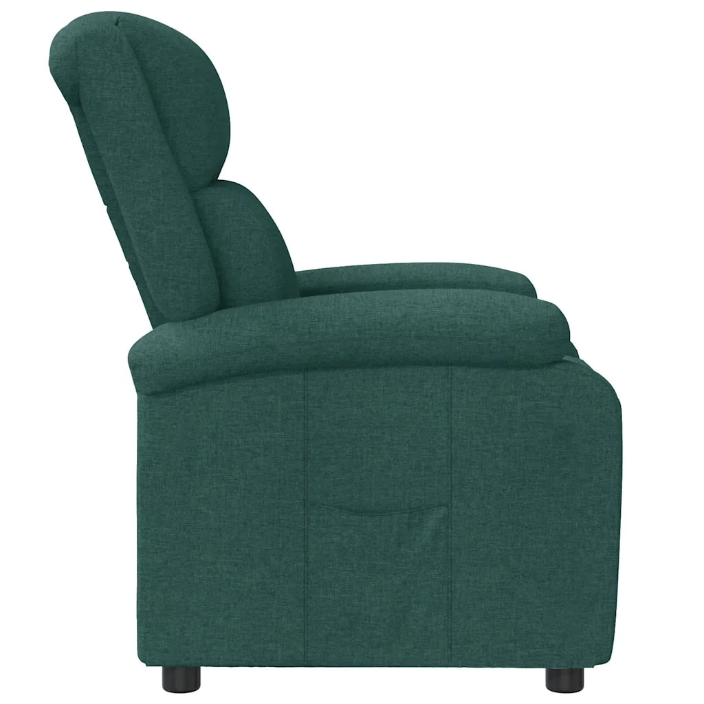 Poltrona Reclinabile Verde Scuro in Tessuto cod mxl 18364