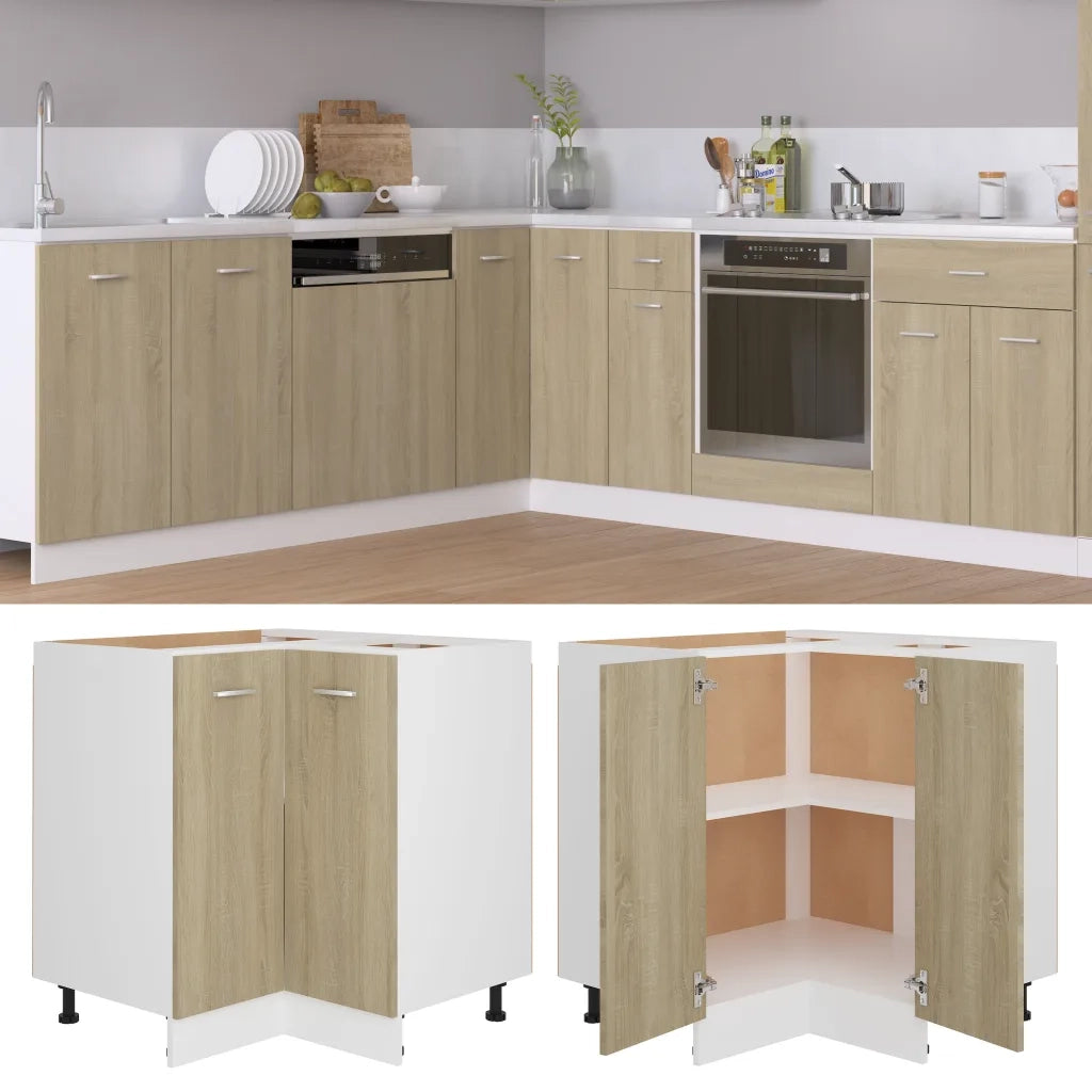Pensile da cucina | Mobile Angolare ¡°Lyon¡± Rovere Sonoma 75,5x75,5x81,5 cm
