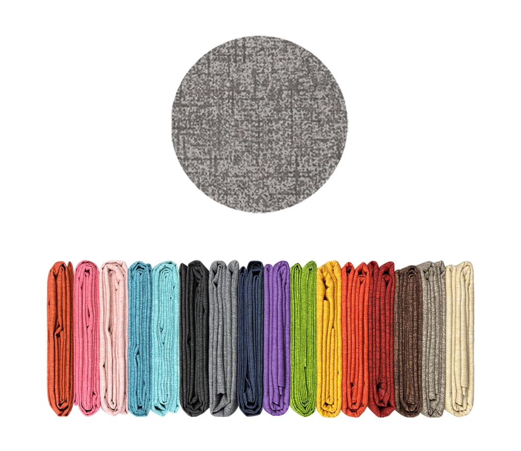 Telo Arredo Tinta Unita Made in Italy in Cotone Panama Grandfoulard Copritutto Grigio - 2 Posti 280x240