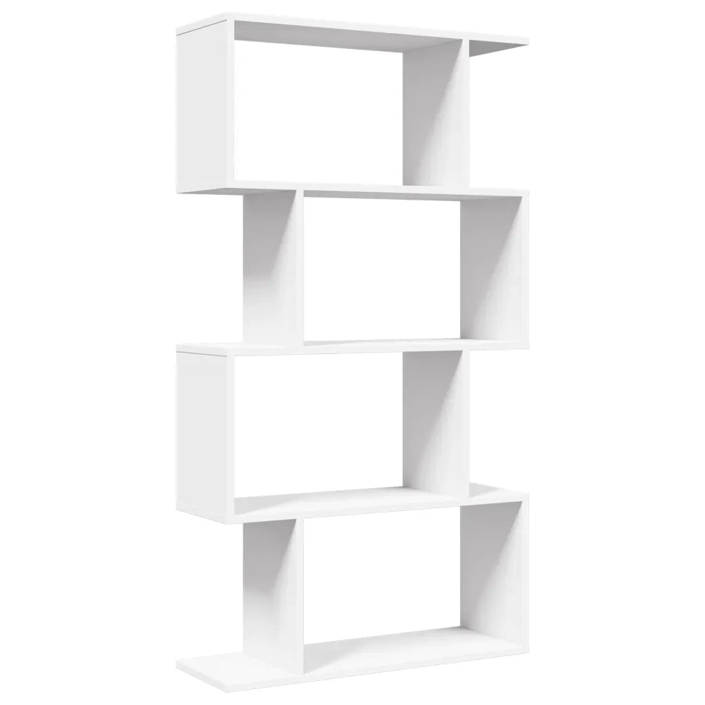 vidaXL Libreria Divisorio 4 Ripiani Bianca 70x24x129 cm in Truciolato