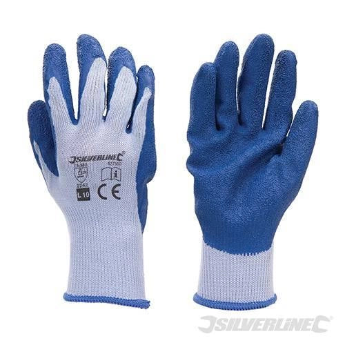 Guanti in lattice calibro 10 utilizzo generico cotone poliestere acrilico silverline
