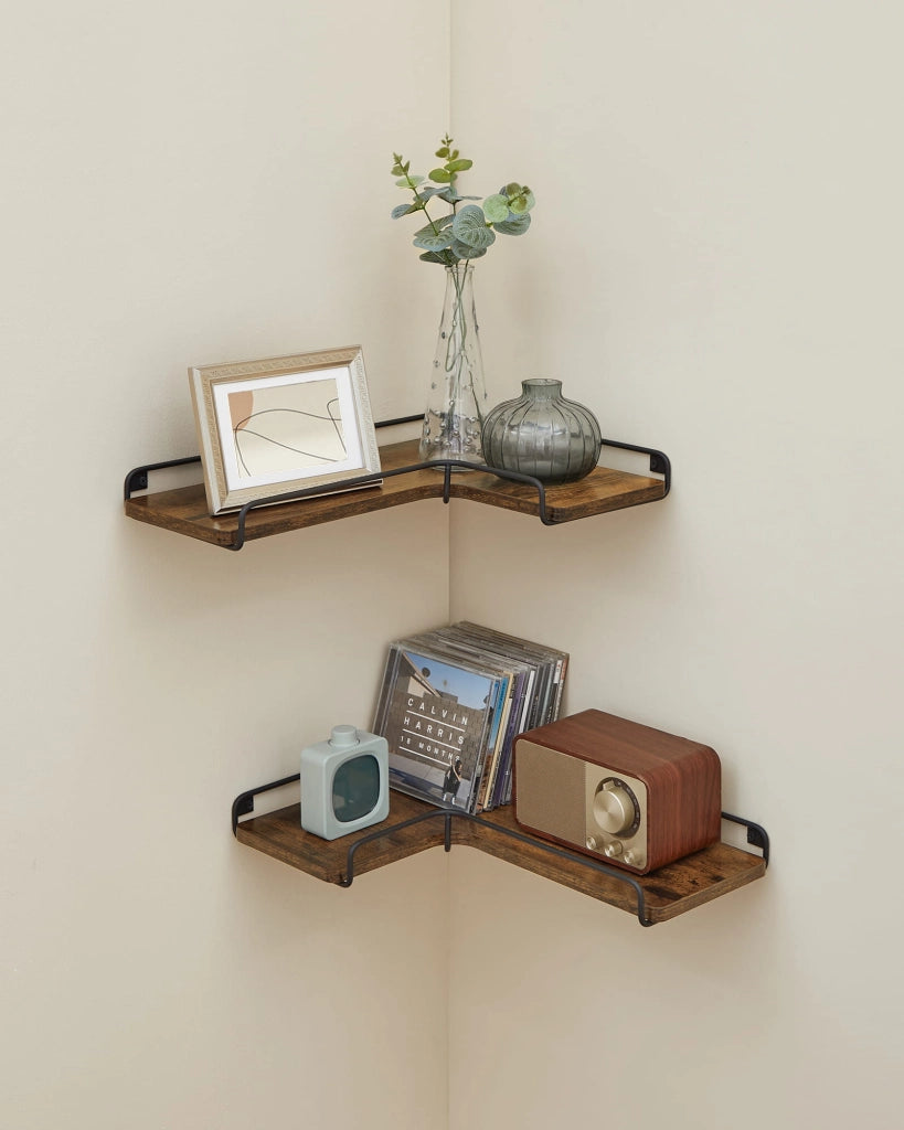 Valora SHELVES 2 pezzi Mensole da parete rustiche per soggiorno x2
