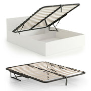 Rete Letto in Metallo con Pistoni a Gas 28 Doghe Divisibile 140x200 cm