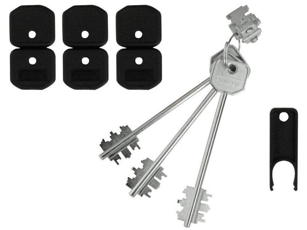 1pz blocchetto con 3 chiavi per serrature art. blo 3110 mm. 92 cod:ferx.vit37242