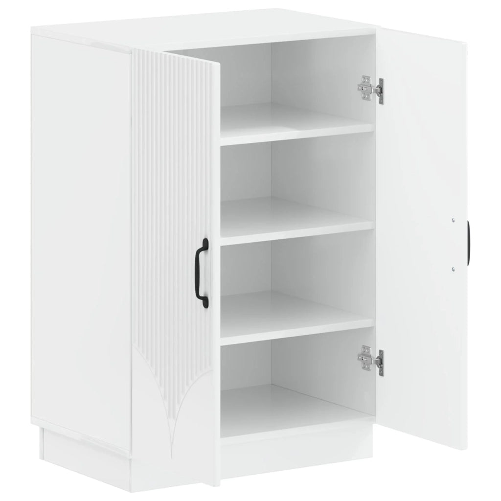 Mobile per scarpe HOORN 59,5 x 39,5 x 87 cm Bianco Lucido 897309
