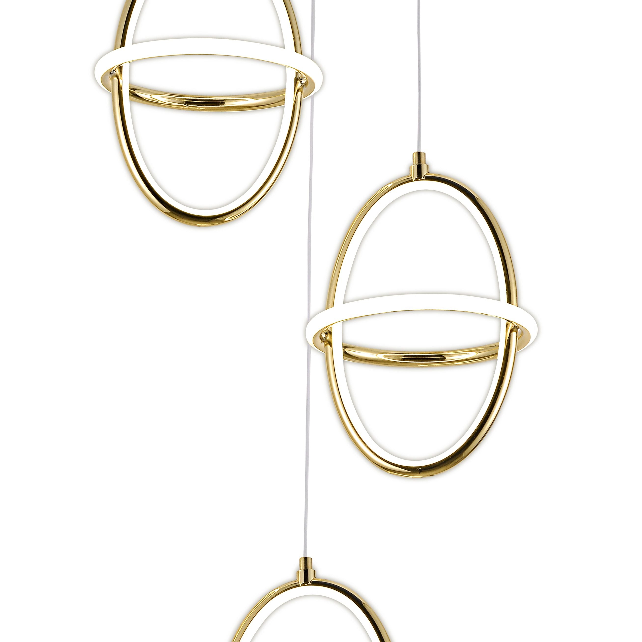 Lampada A Sospensione Led G064-3cpr Gold